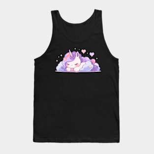 Cute Happy Kawaii Baby Unicorn Tank Top